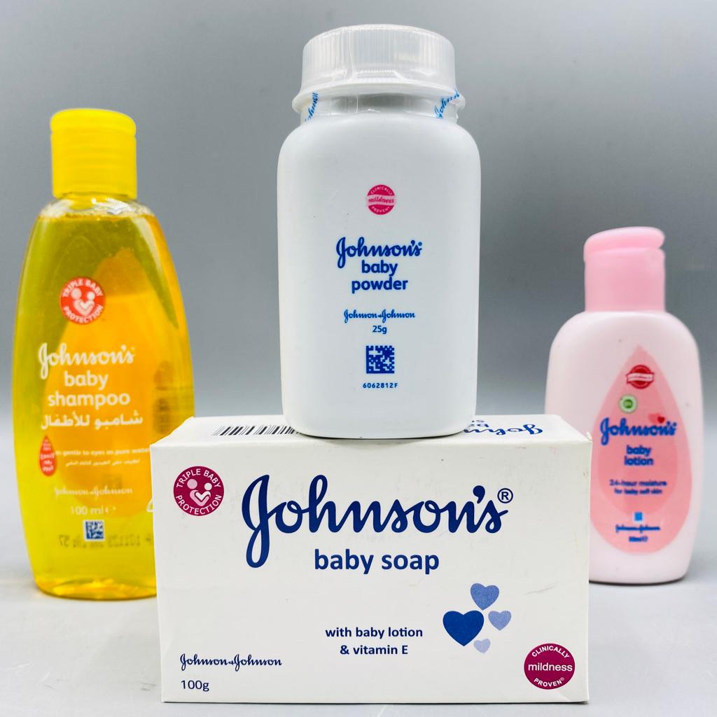 pack of 6 johnsons baby bath pack with towel