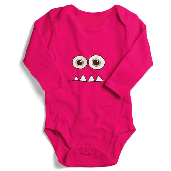 pink monster romper