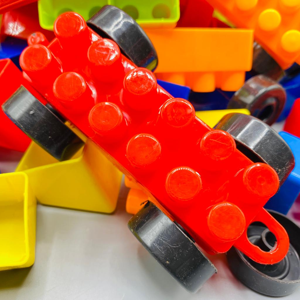 plastic building construction blocks with zipper bag