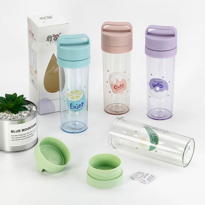 plastic leak proof sports travel water bottle
