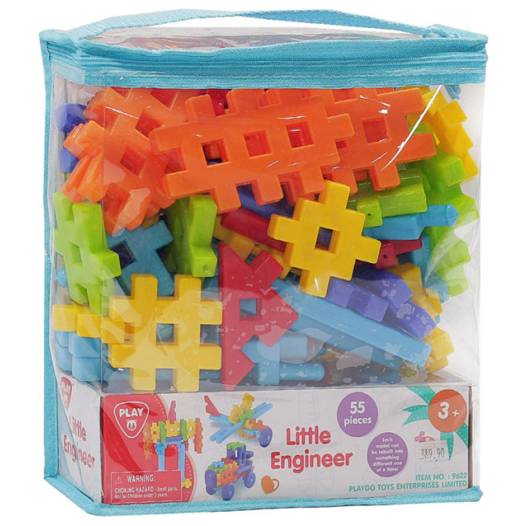 playgo 55 pieces little engineer building blocks set