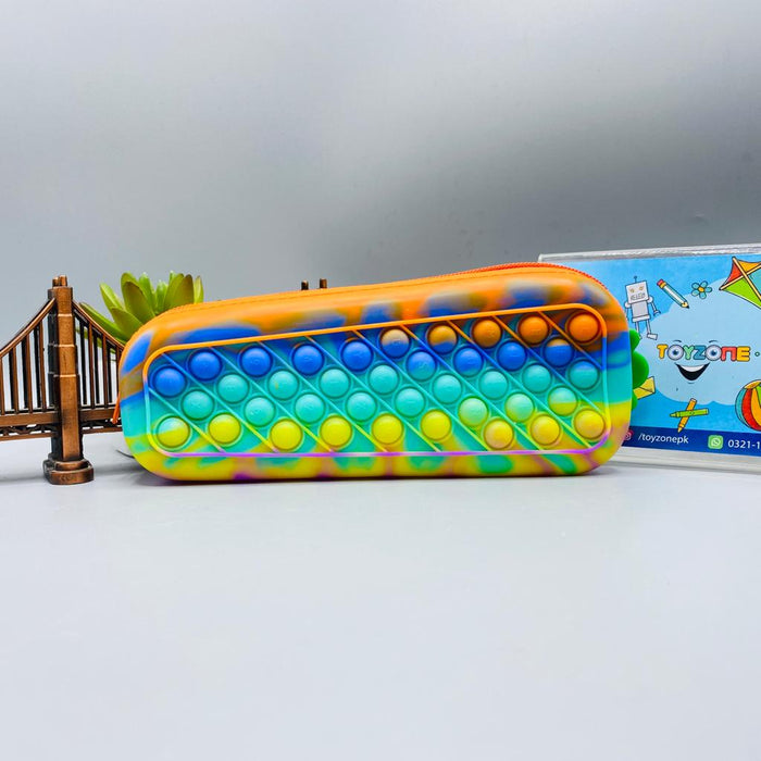 pop it fidget carrot shape zipper bag
