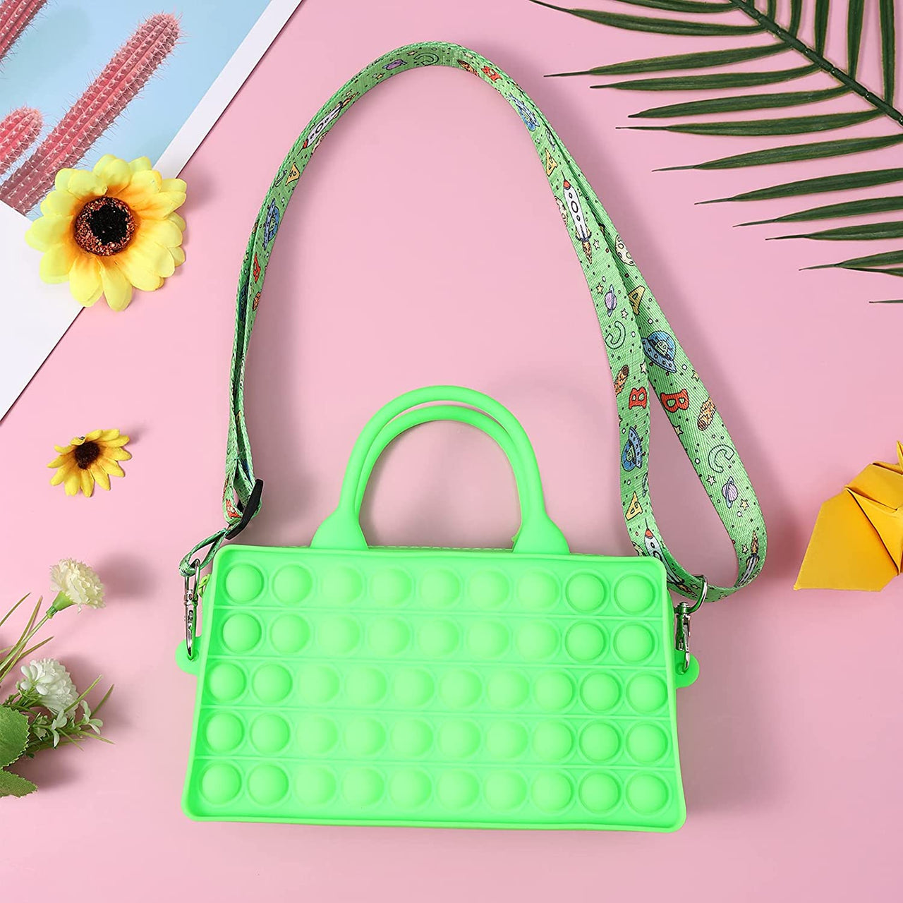 pop it shoulder handbag bag push bubble