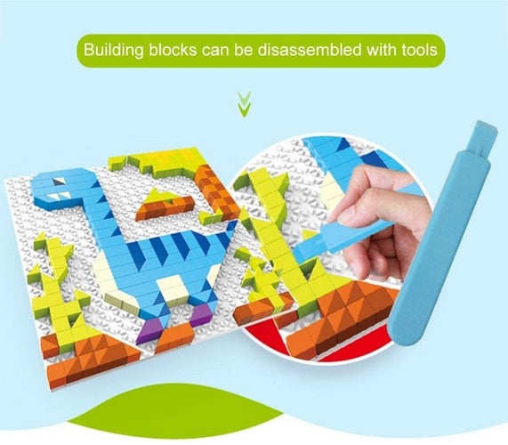 Building Blocks 6 in 1 Dinosaurs Models Bricks
