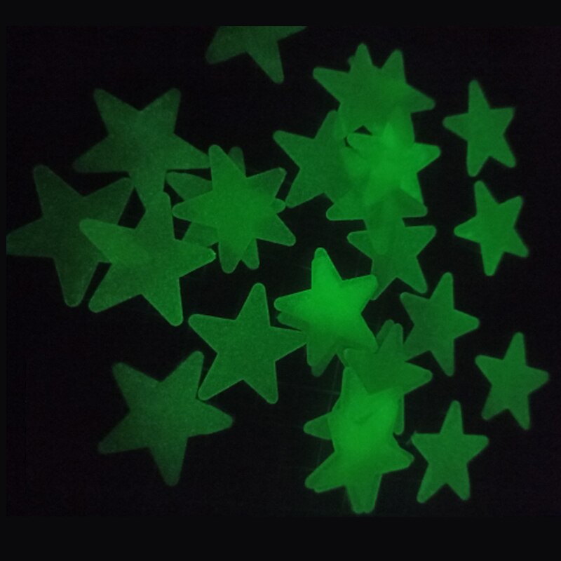 Wall Stickers - 3D Stars Glow In The Dark