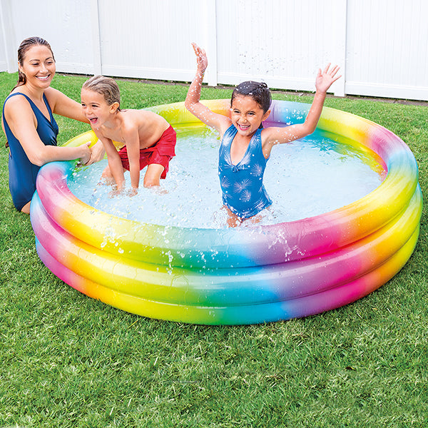 rainbow ombre inflatable pool 66 x 15