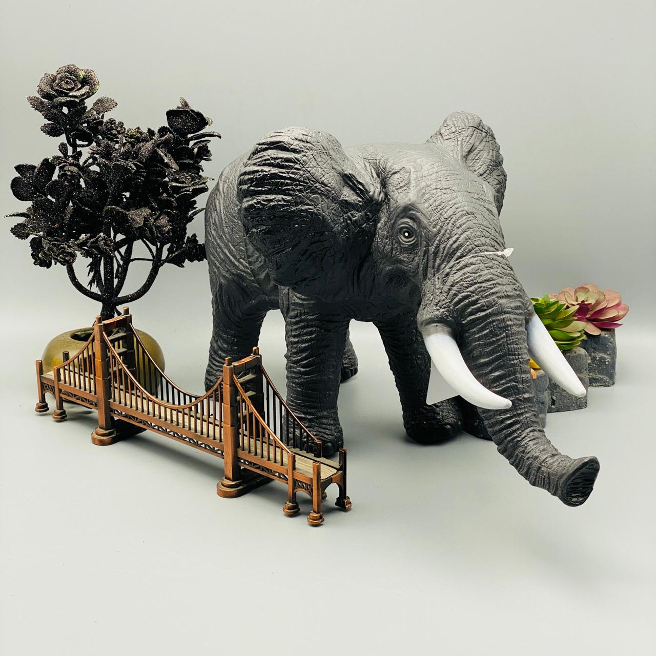 realistic soft rubber animal elephant tzp1