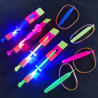 Thumbnail for Slingshot Flying Copter With LED Lights Pack of 10