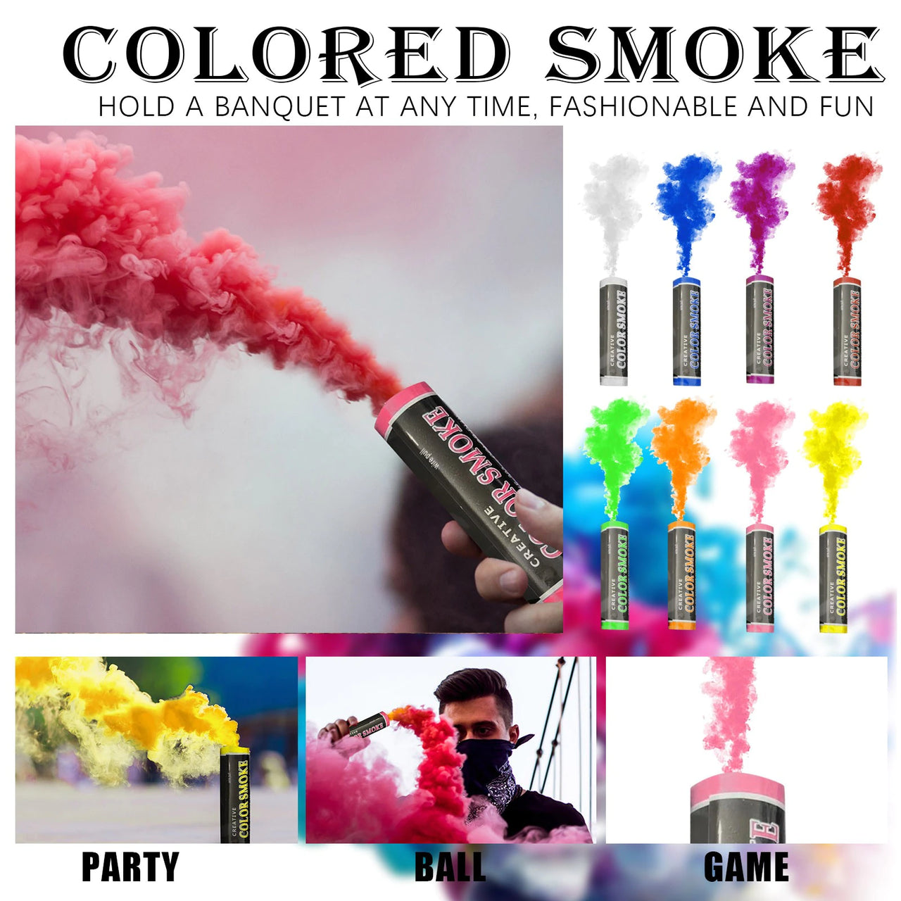 5 Pcs Colorful Smoke