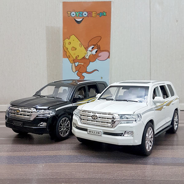 metal body land cruiser suv with lights and sound