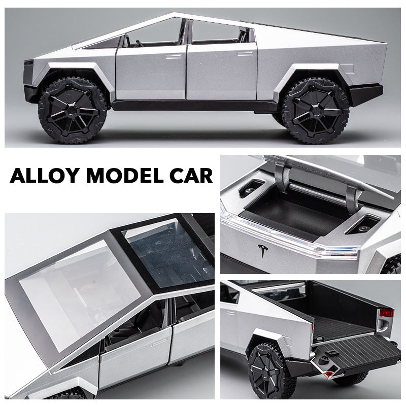 1:24 Scale Tesla Cybertruck Pickup Diecast Model Car