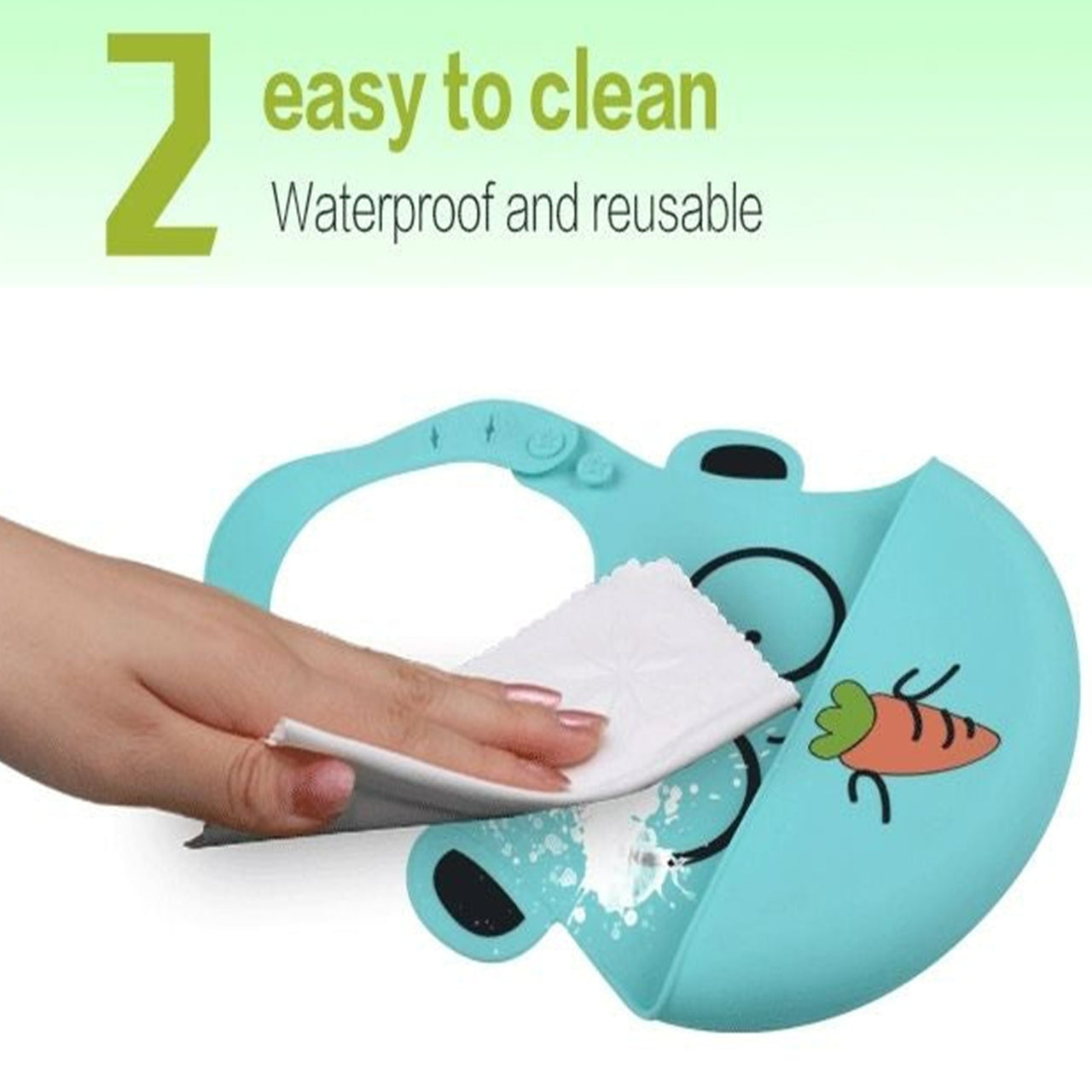 silicone baby meal bib