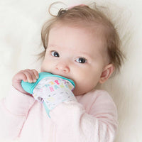 Thumbnail for silicone baby teether mitten glove