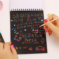 Thumbnail for small size rainbow scratch paper note