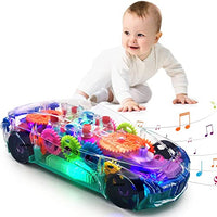 Thumbnail for transparent gear racing car with light and music