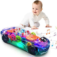Transparent Gear Racing Car With Light And Music