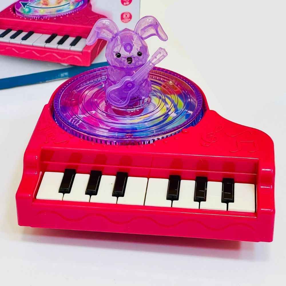 360-Rotating Mini Electronic Organ Piano