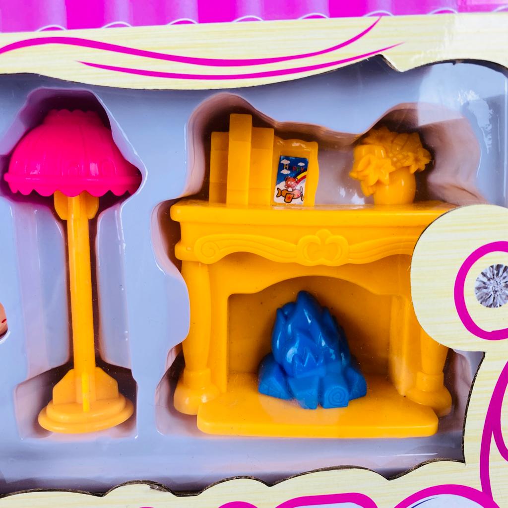 villa for dolls with furniture
