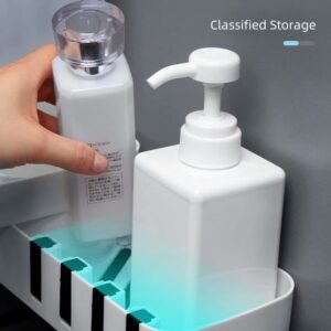 Wall-mounted Storage Shelf Bathroom Shampoo Shower Shelf Holder