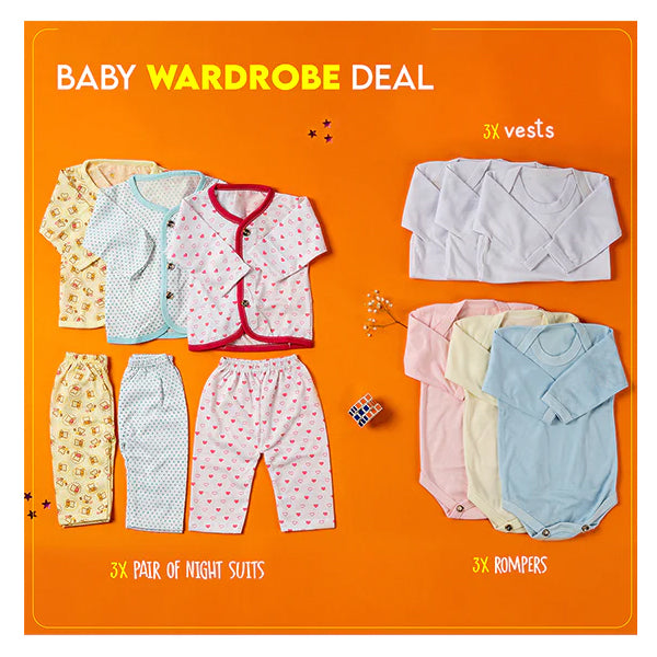 Baby Wardrobe Deal Pack of 9