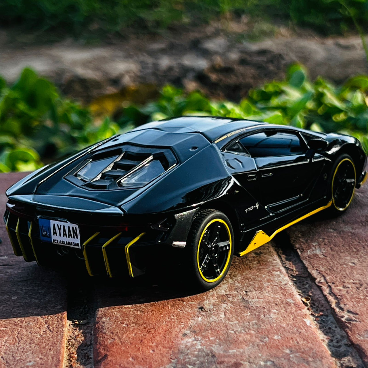 metal body lamborghini centenario with light sound