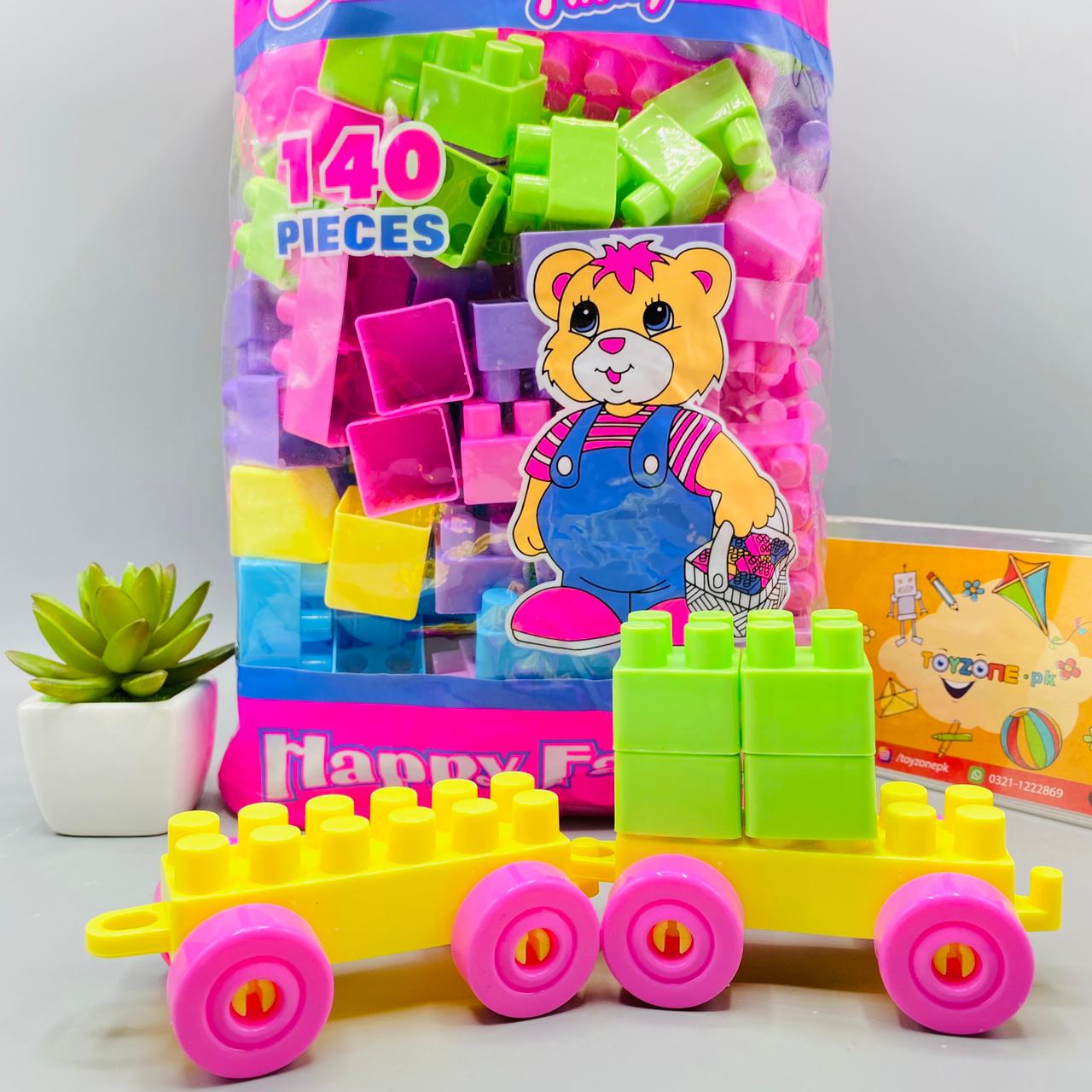 140 pcs multi color building blocks