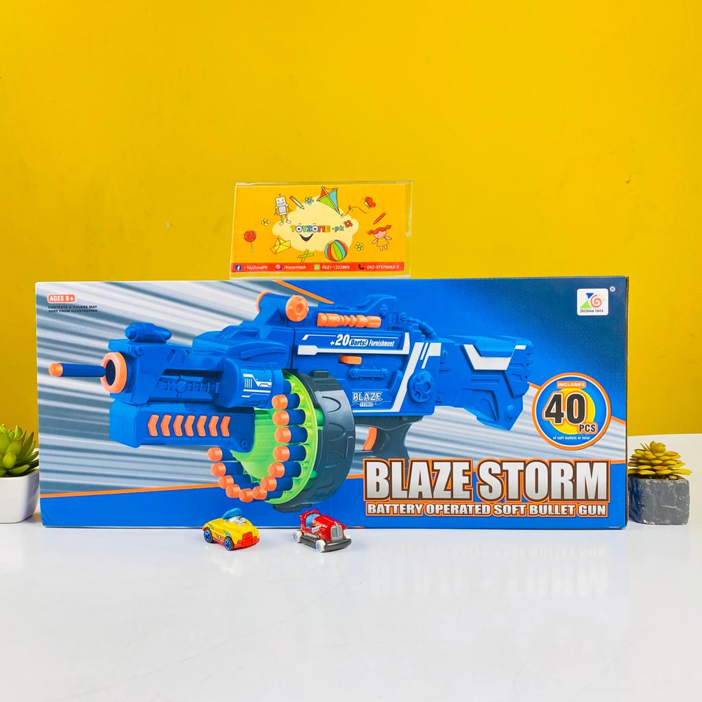 Blaze Storm Manual Soft Bullet Shooting Gun Toy