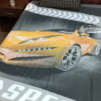 Car Speed Kids Bed sheet
