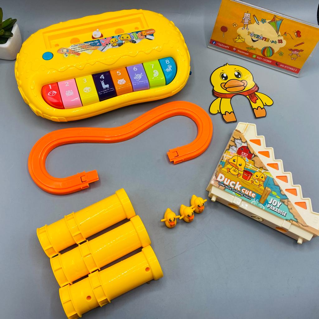 Multi-function Track Duck Piano Set