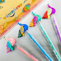Thumbnail for Bullet Plastic Drawing Animals Earsers Pencil 3 Pcs Pack