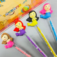 Thumbnail for Bullet Plastic Drawing Animals Earsers Pencil 3 Pcs Pack