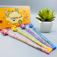 Thumbnail for Bullet Plastic Drawing Animals Earsers Pencil 3 Pcs Pack