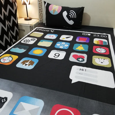 Cell Phone Bedsheet For Kids