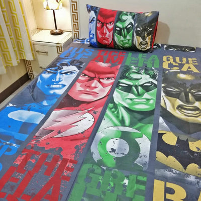 Justice League Bedsheet For Kids