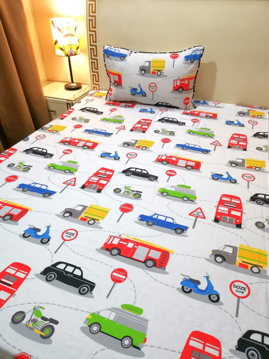 Trafic kids Bedsheet