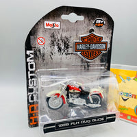 Thumbnail for Maisto Harley Davidson 1958 FLH Glide Bike 1:24 Scale