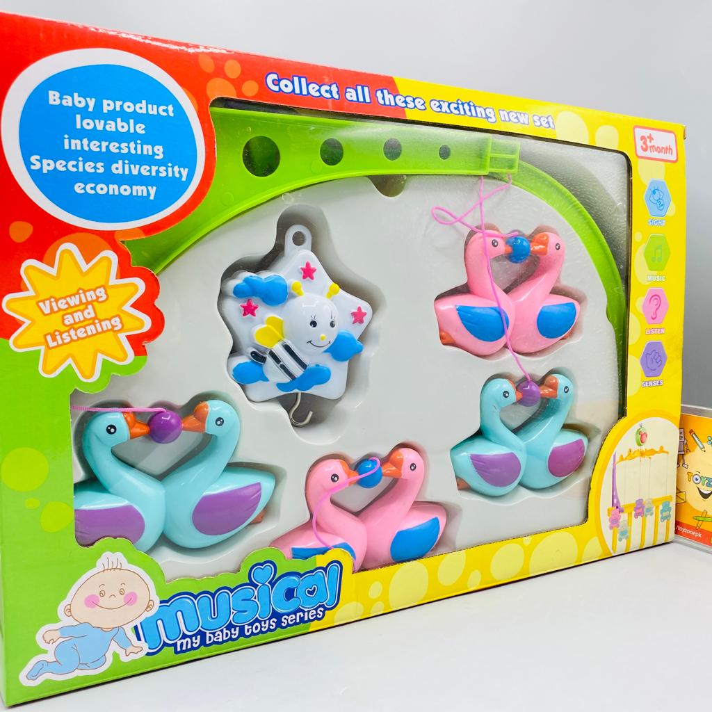 Baby Cot Ducks Rattles Toy