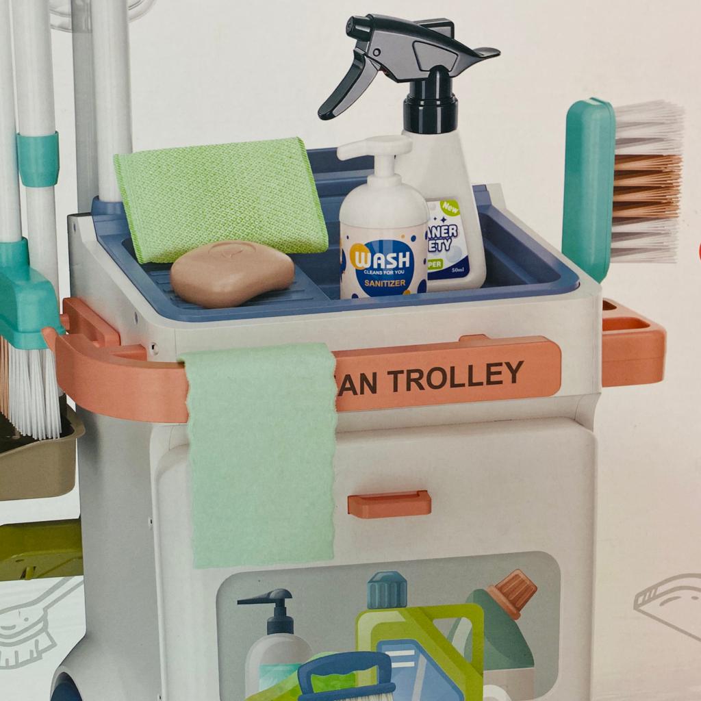 Home Cleaning Trolley Set For Kids