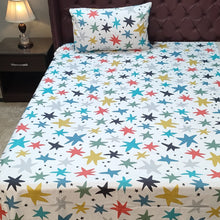 Multicolor star Printed Bedsheet For Kids