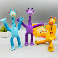 Thumbnail for 2Pcs Cute Giraffe Stretch Tube Stress Relief Sensory Toy