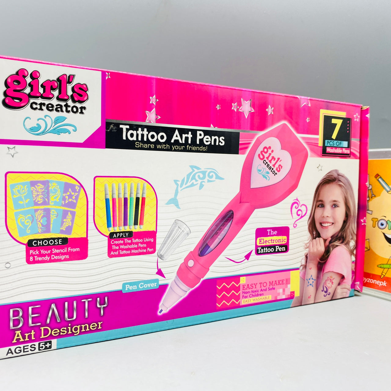 Style And Decorate With Tattoo Art Kit 7 Pieces