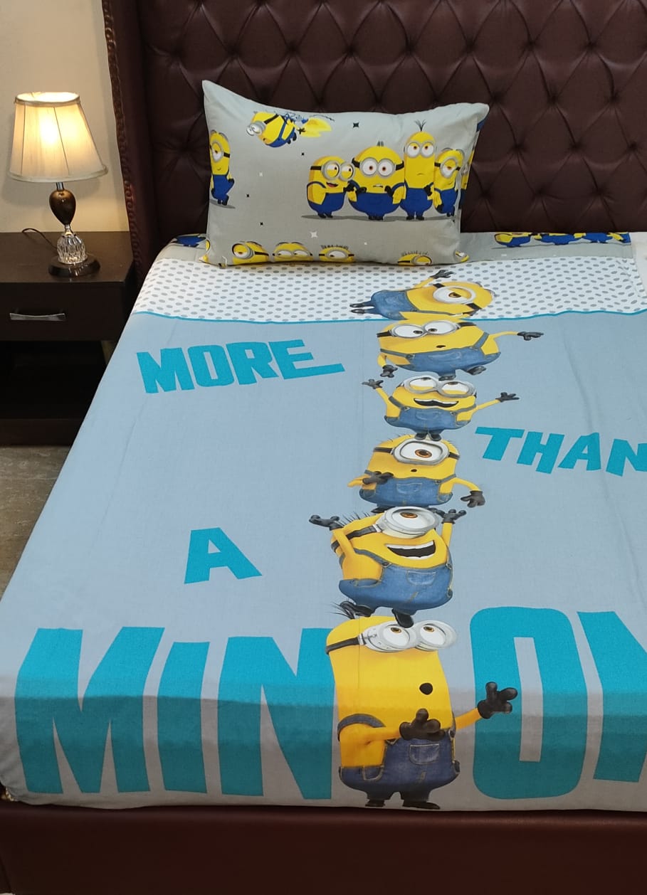 Minion Bedsheet For Kids
