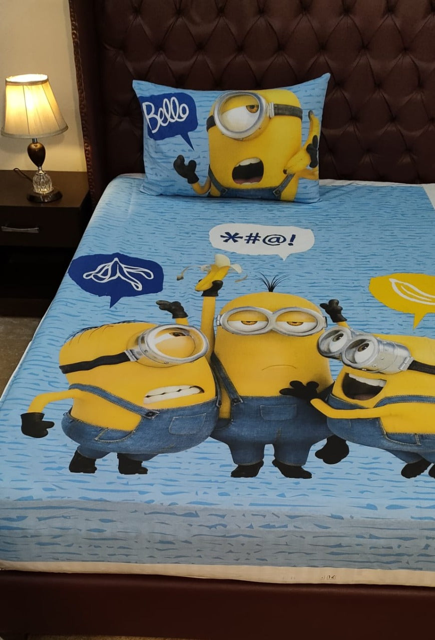 Minion Character Bedsheet For Kids