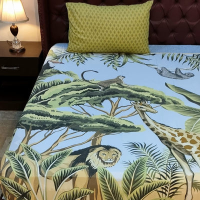 Forest Printed Bedsheet For Kids