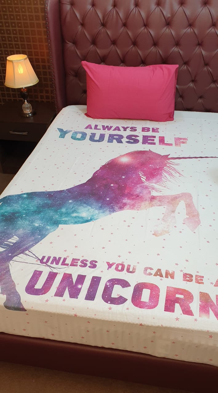 Unicorn Bedsheet For Kids