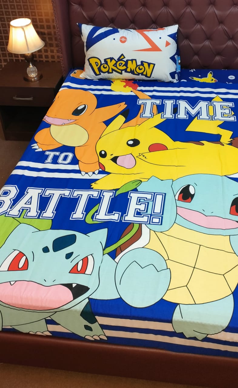 Pokemon Bedsheet For Kids