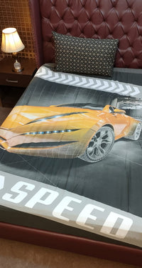 Thumbnail for Speed Car Bedsheet For Kids
