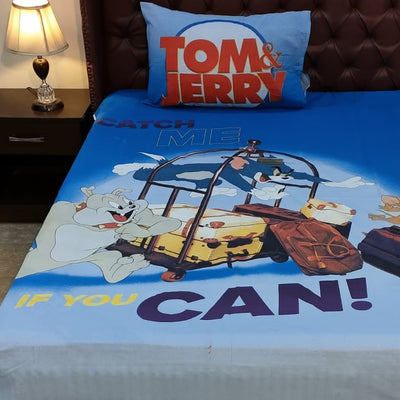 Tom & Jerry Bedsheet For Kids