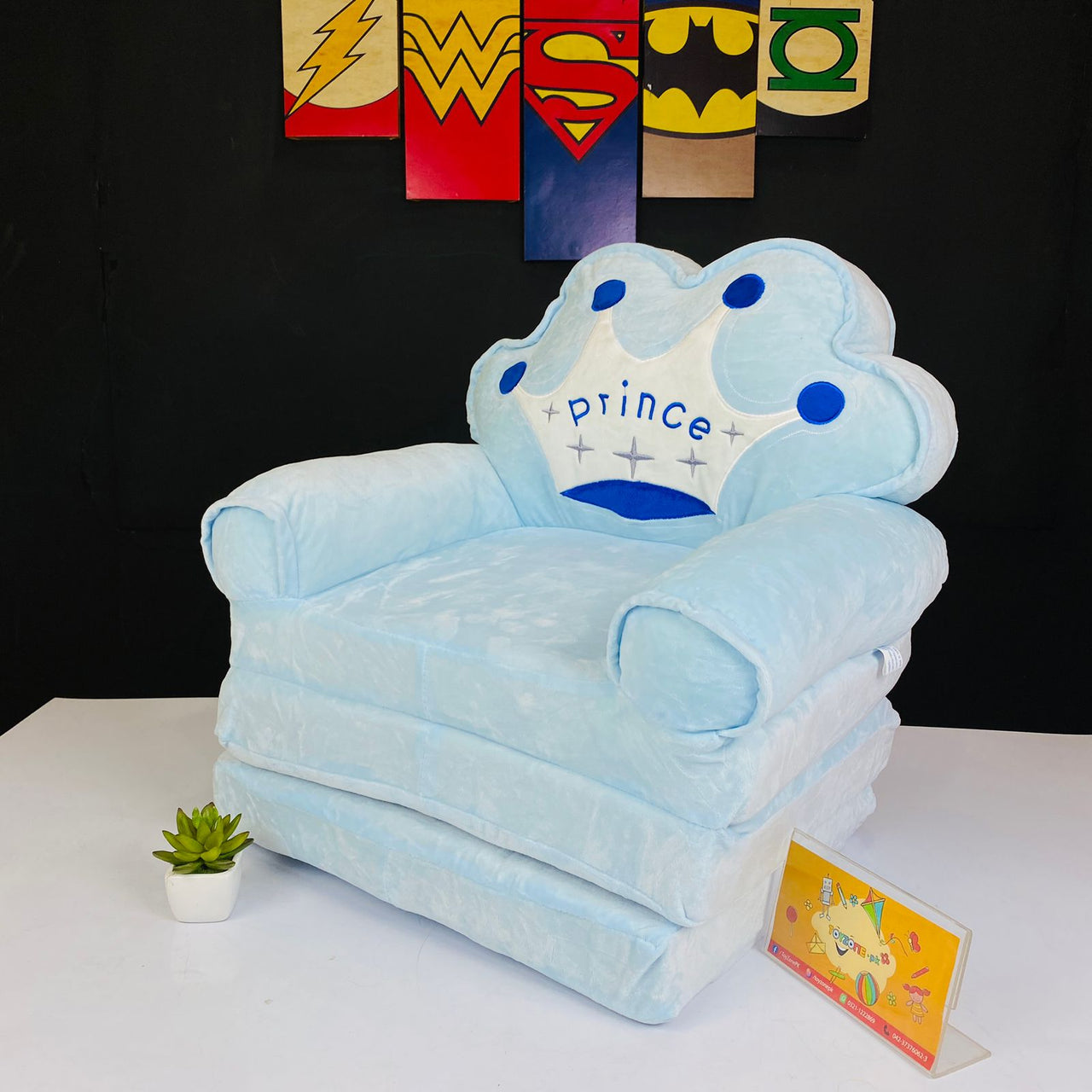 Crown Prince Blue Sofa Seat For Baby