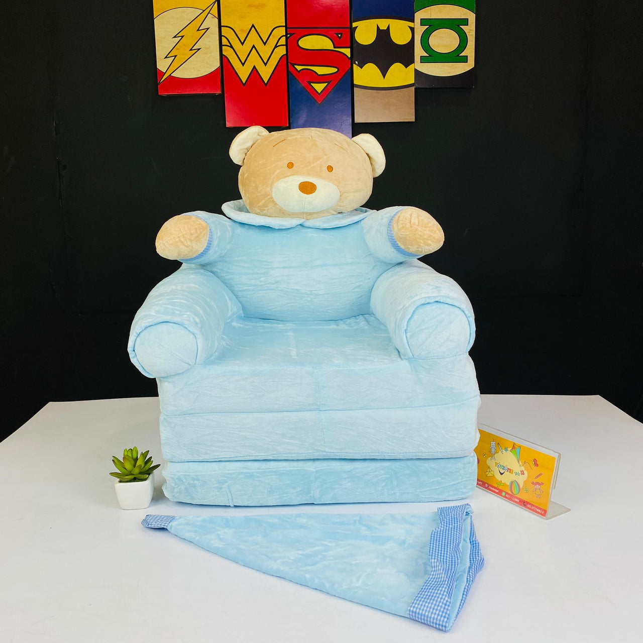 Sofa Seat For Baby In Brown Bear Character